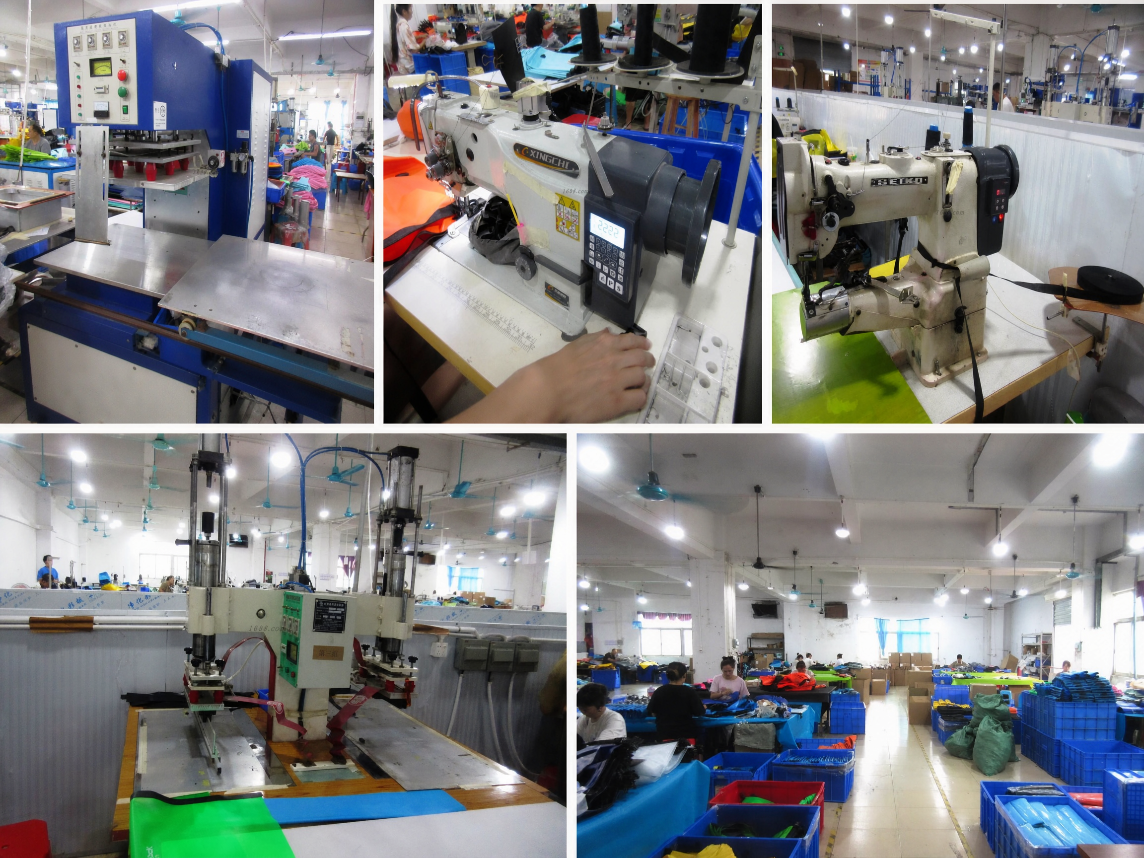Equipment and production floor shown in DryCross factory materials