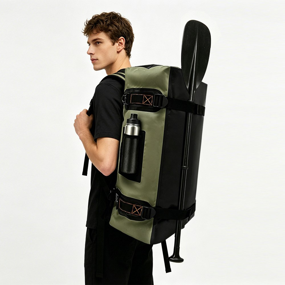 60L / 90L Waterproof Travel Duffel with Backpack Straps — reference view 7