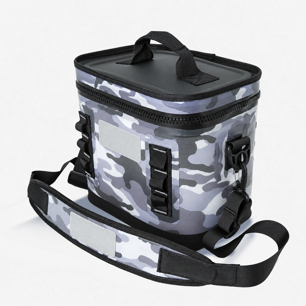 Unbranded camouflage TPU insulated cooler bag with shoulder strap