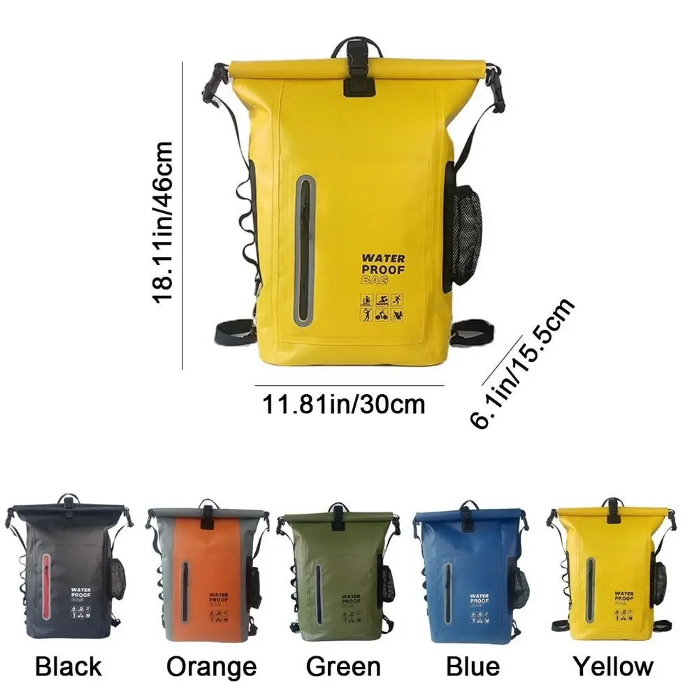 30L Coated Waterproof Backpack for Camping & Travel: Size reference