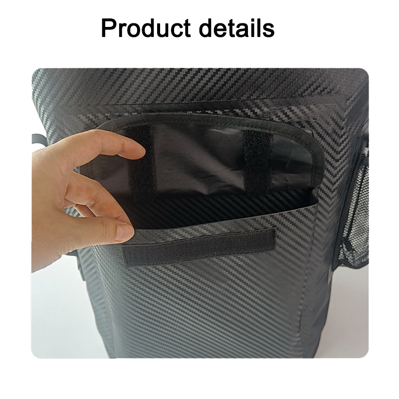 30L Color-Block Waterproof Travel Backpack: Pocket interior