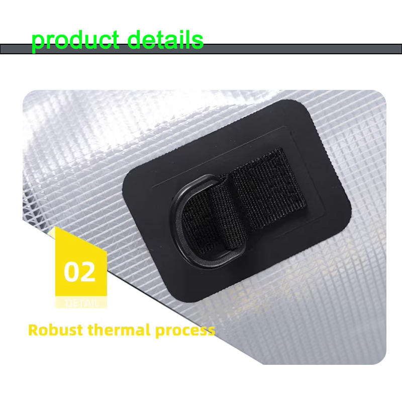 Transparent Grid Waterproof Dry Bag for Beach & Travel: Attachment close-up