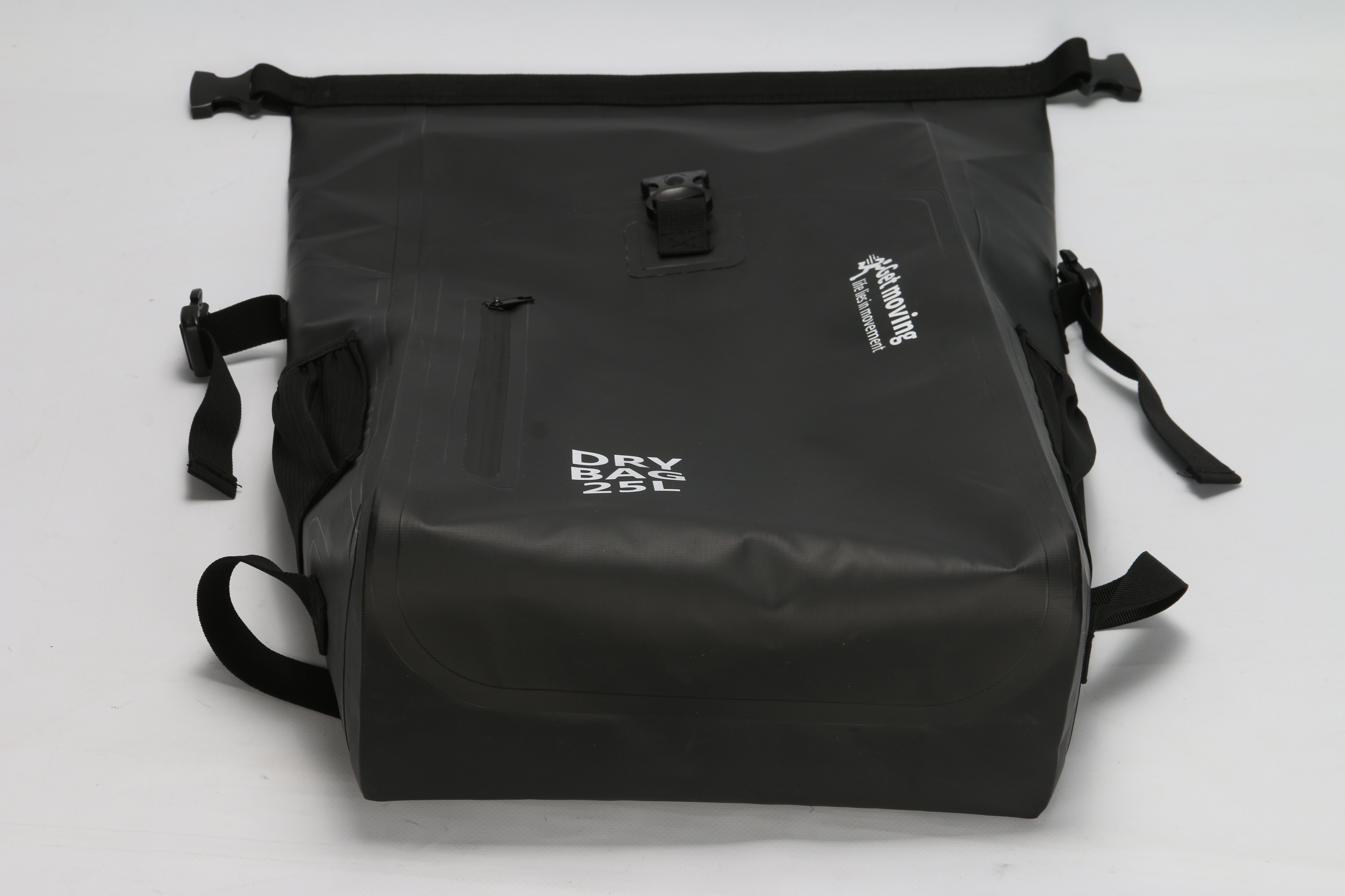25L Waterproof Backpack with Inner Pocket: Top opening view
