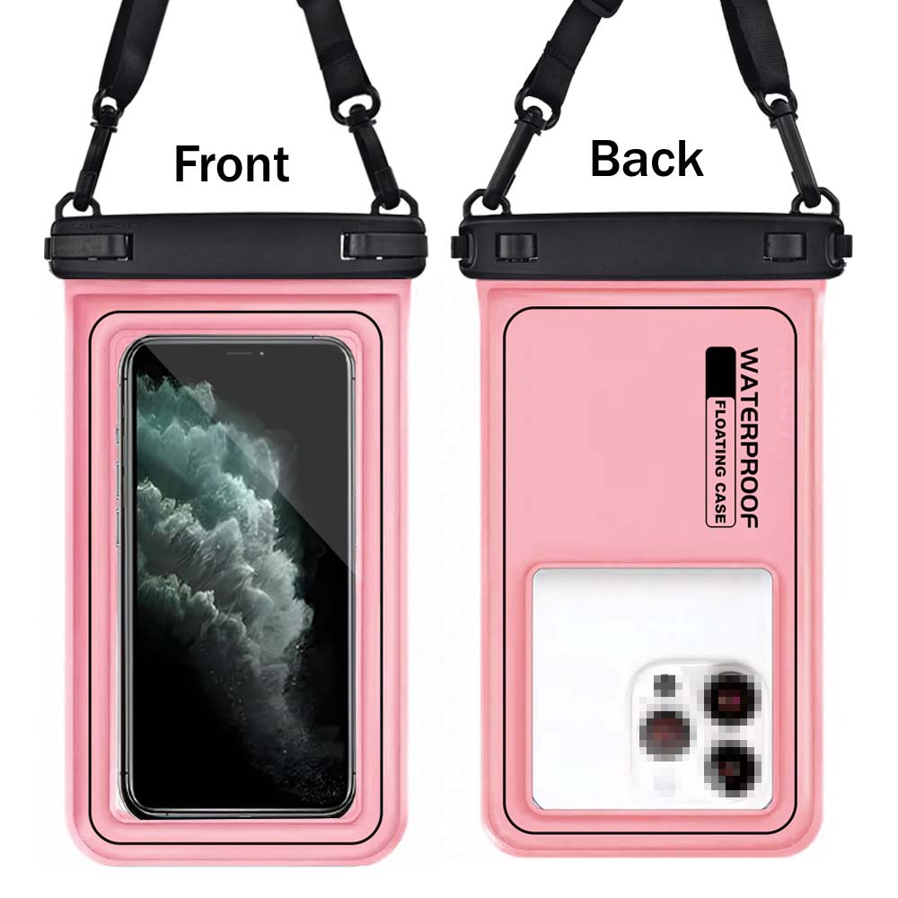 Touch-Screen Waterproof Mobile Phone Pouch: Pink option reference