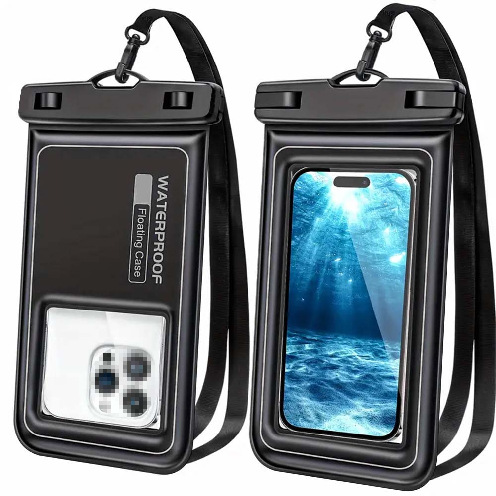 Touch-Screen Waterproof Mobile Phone Pouch: Front and back arrangement