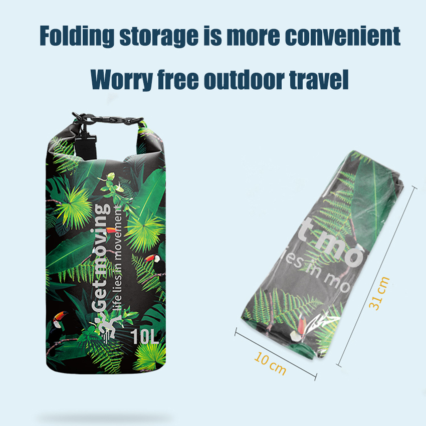 Custom Printed Waterproof Dry Bag for Rafting & Beach: Storage arrangement