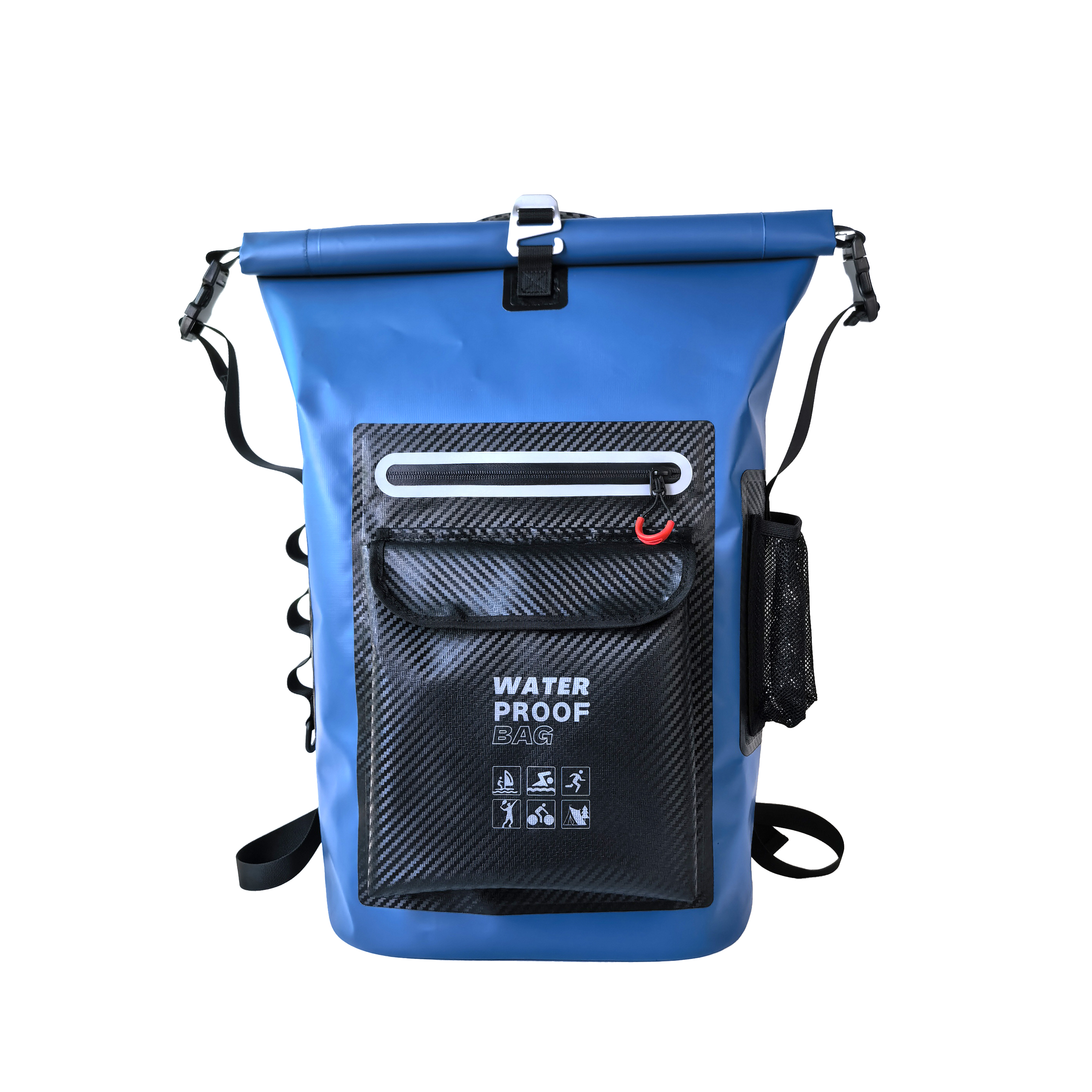 30L Color-Block Waterproof Travel Backpack